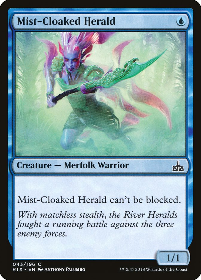 Mist-Cloaked Herald [Rivals of Ixalan] | Gamer Loot