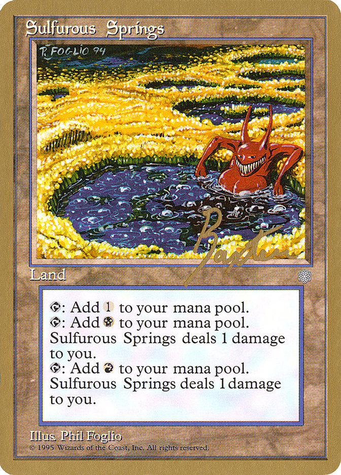 Sulfurous Springs (George Baxter) [Pro Tour Collector Set] | Gamer Loot