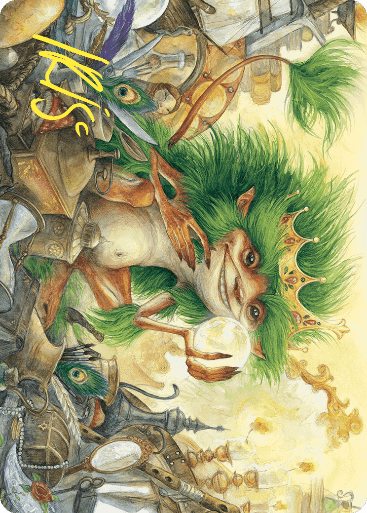 Knickknack Ouphe Art Card (Gold-Stamped Signature) [Wilds of Eldraine Art Series] | Gamer Loot