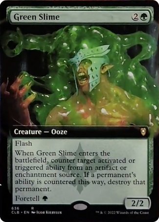 Green Slime (Extended Art) [Commander Legends: Battle for Baldur's Gate] | Gamer Loot