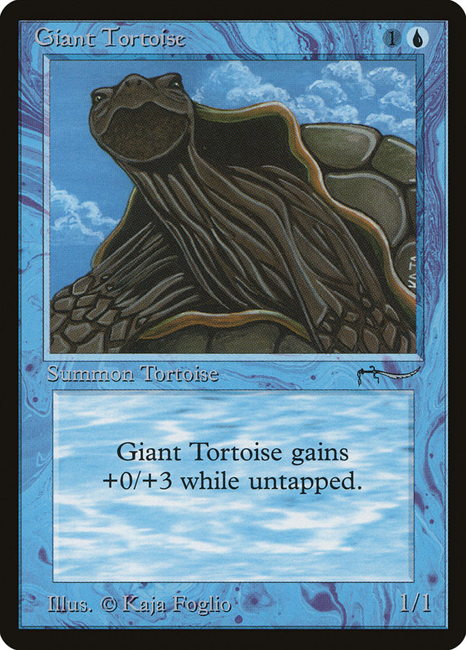 Giant Tortoise (Dark Mana Cost) [Arabian Nights] | Gamer Loot