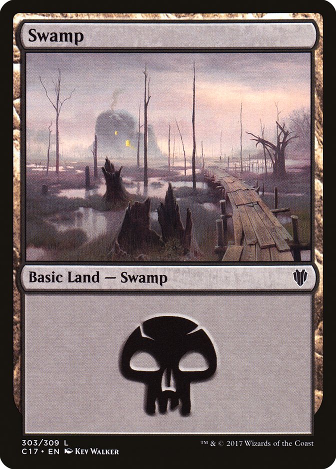 Swamp (303) [Commander 2017] | Gamer Loot
