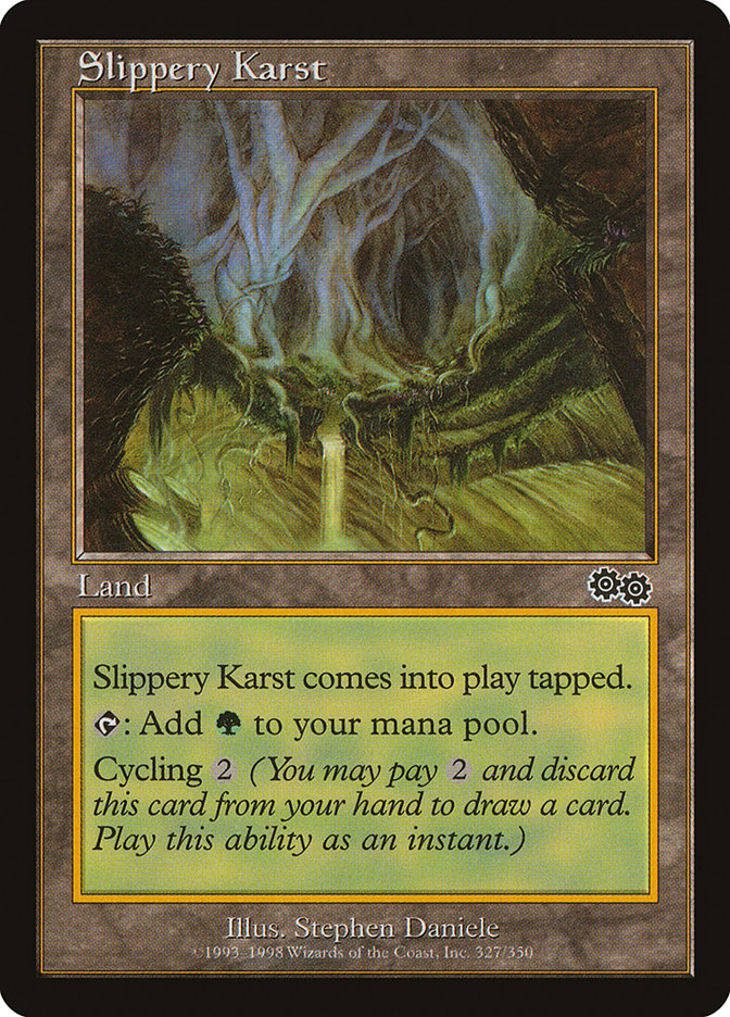 Slippery Karst [Urza's Saga] | Gamer Loot