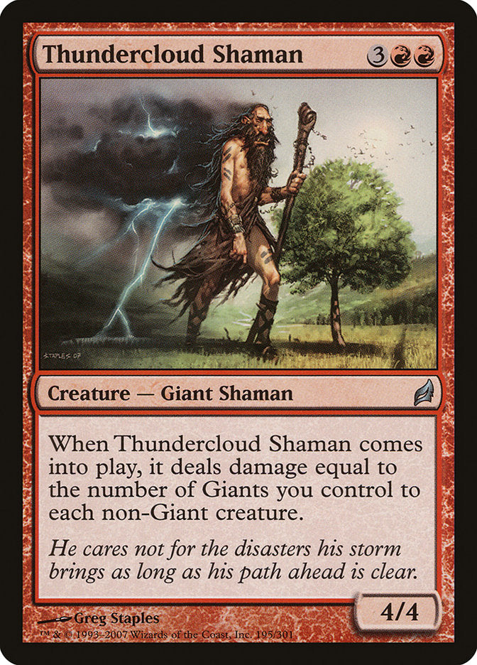 Thundercloud Shaman [Lorwyn] | Gamer Loot