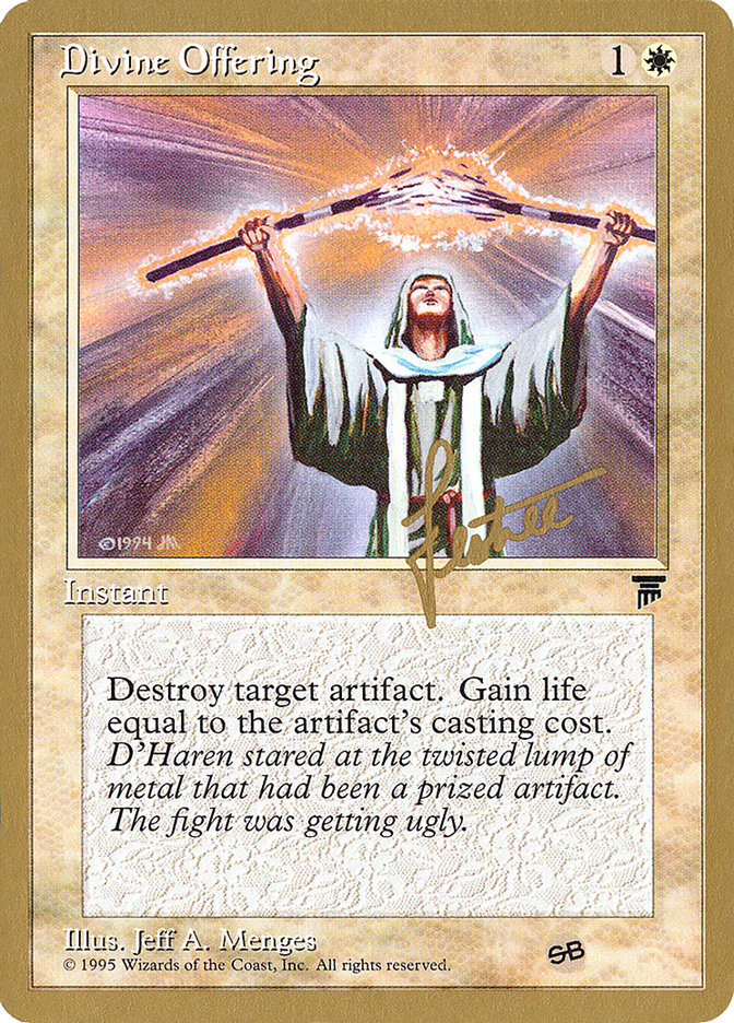 Divine Offering (Bertrand Lestree) (SB) [Pro Tour Collector Set] | Gamer Loot