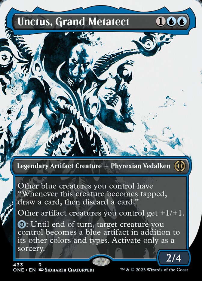 Unctus, Grand Metatect (Borderless Ichor Step-and-Compleat Foil) [Phyrexia: All Will Be One] | Gamer Loot