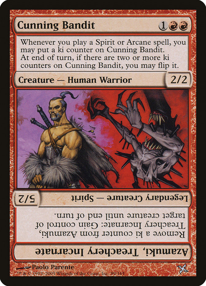 Cunning Bandit // Azamuki, Treachery Incarnate [Betrayers of Kamigawa] | Gamer Loot