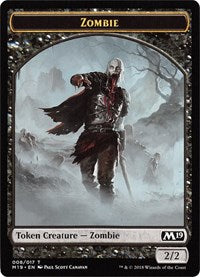 Zombie // Goblin Double-sided Token (Game Night) [Core Set 2019 Tokens] | Gamer Loot