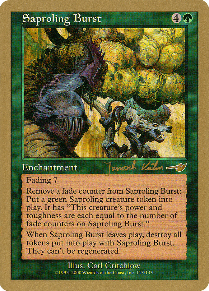 Saproling Burst (Janosch Kuhn) [World Championship Decks 2000] | Gamer Loot