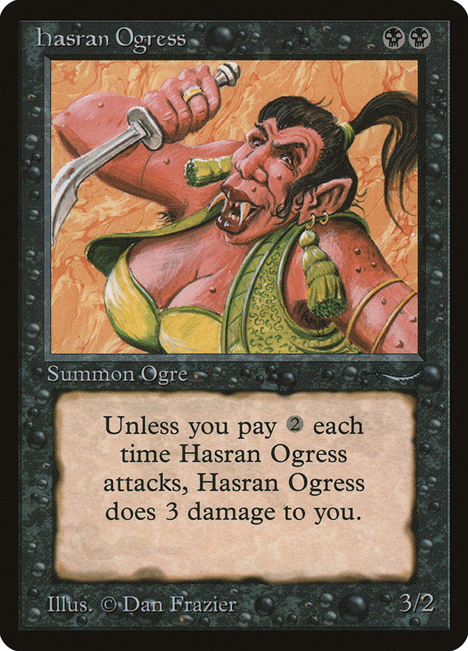 Hasran Ogress (Dark Mana Cost) [Arabian Nights] | Gamer Loot