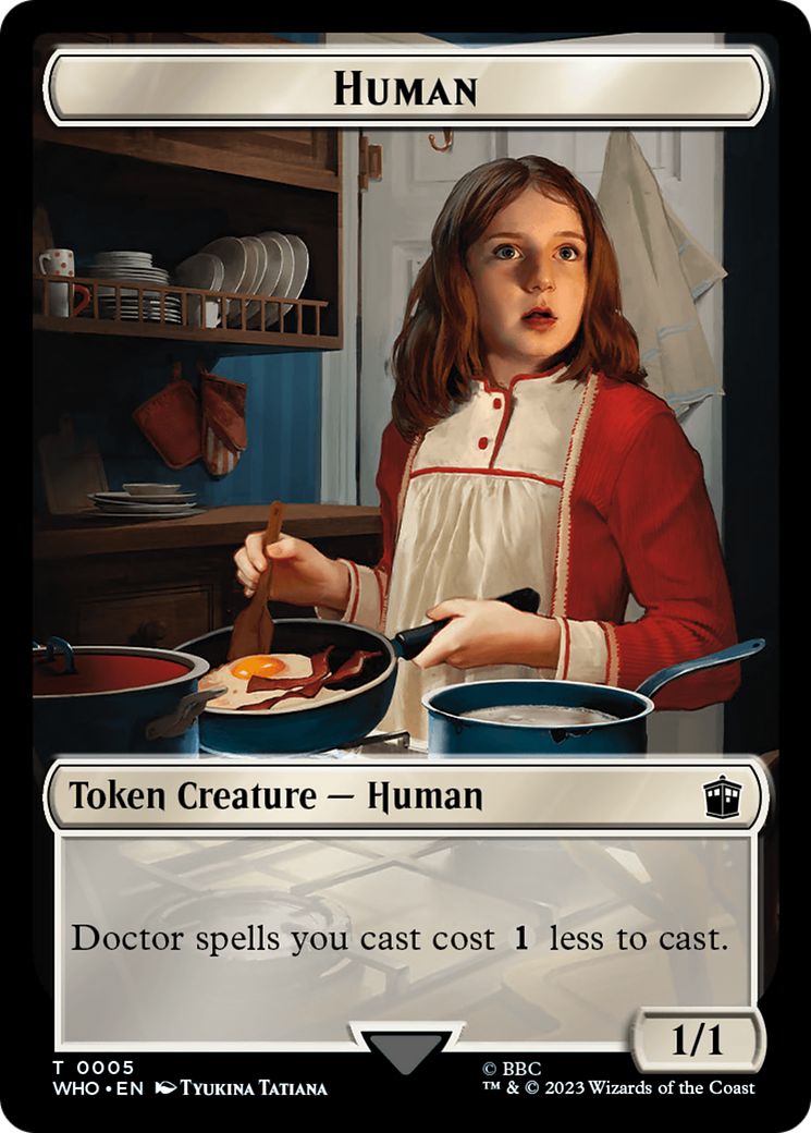 Human (0005) // Treasure (0029) Double-Sided Token [Doctor Who Tokens] | Gamer Loot