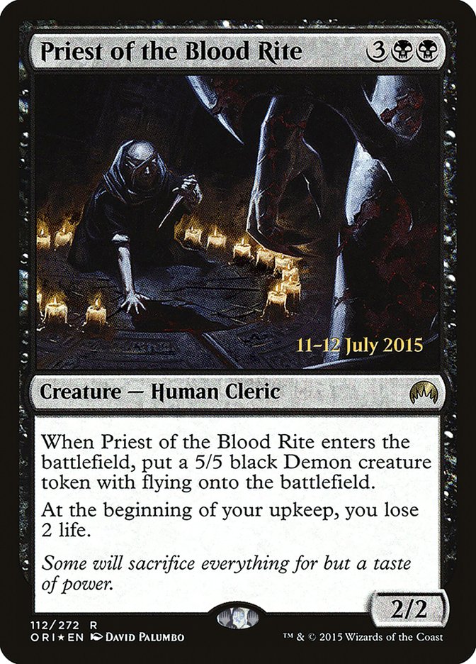 Priest of the Blood Rite [Magic Origins Prerelease Promos] | Gamer Loot