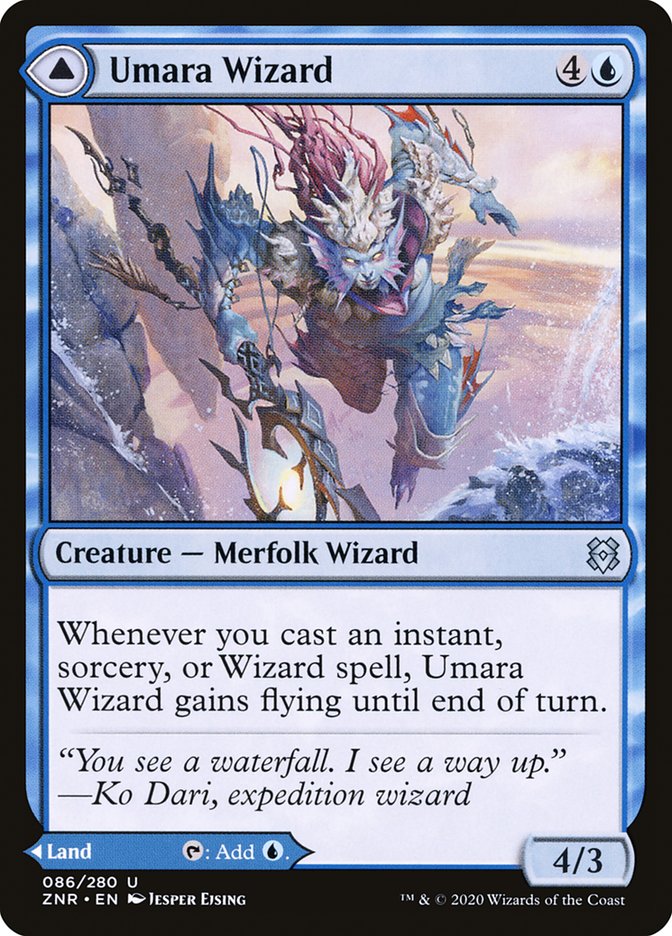 Umara Wizard // Umara Skyfalls [Zendikar Rising] | Gamer Loot