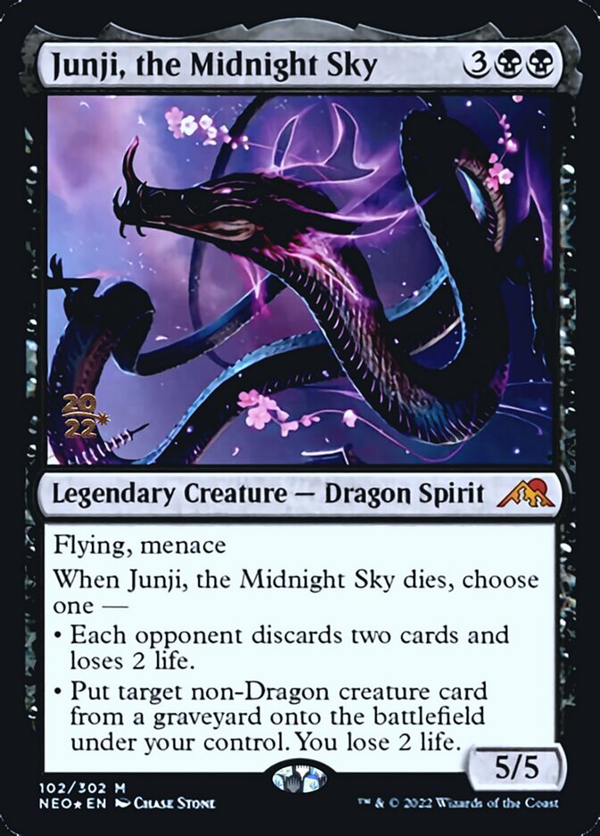 Junji, the Midnight Sky [Kamigawa: Neon Dynasty Prerelease Promos] | Gamer Loot