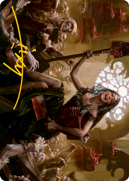 Gisa, Glorious Resurrector Art Card (Gold-Stamped Signature) [Innistrad: Midnight Hunt Art Series] | Gamer Loot