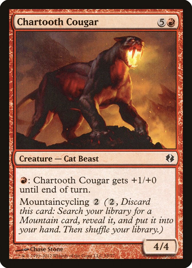 Chartooth Cougar [Duel Decks: Venser vs. Koth] | Gamer Loot