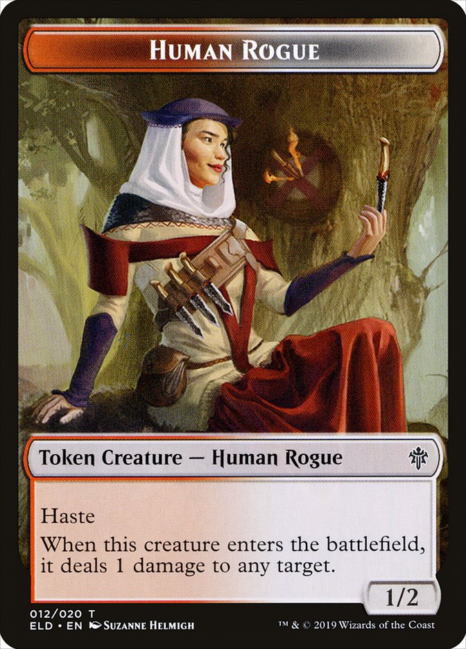 Human Rogue [Throne of Eldraine Tokens] | Gamer Loot