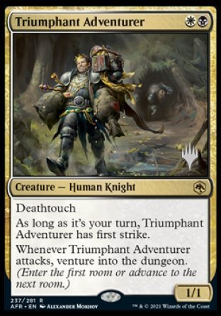 Triumphant Adventurer (Promo Pack) [Dungeons & Dragons: Adventures in the Forgotten Realms Promos] | Gamer Loot