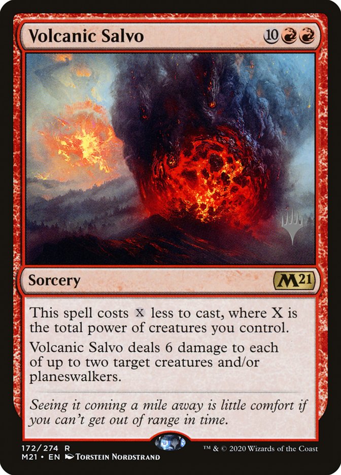 Volcanic Salvo (Promo Pack) [Core Set 2021 Promos] | Gamer Loot