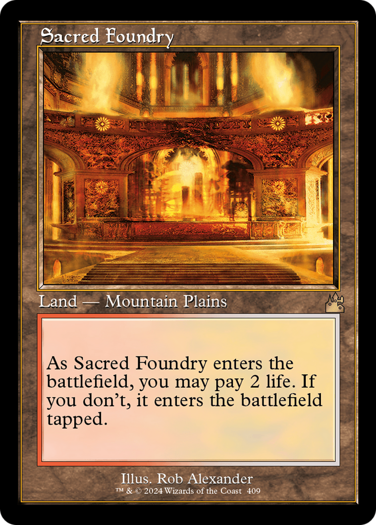 Sacred Foundry (Retro) [Ravnica Remastered] | Gamer Loot