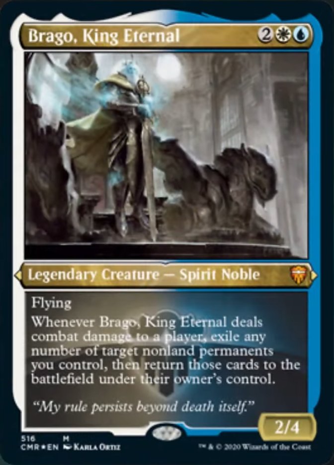 Brago, King Eternal (Etched) [Commander Legends] | Gamer Loot