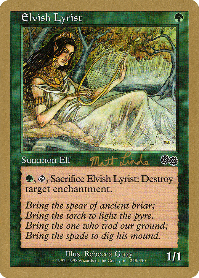 Elvish Lyrist (Matt Linde) [World Championship Decks 1999] | Gamer Loot