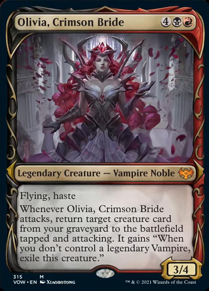 Olivia, Crimson Bride (Showcase Fang Frame) [Innistrad: Crimson Vow] | Gamer Loot