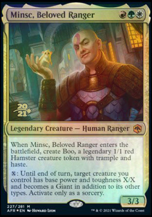 Minsc, Beloved Ranger [Dungeons & Dragons: Adventures in the Forgotten Realms Prerelease Promos] | Gamer Loot