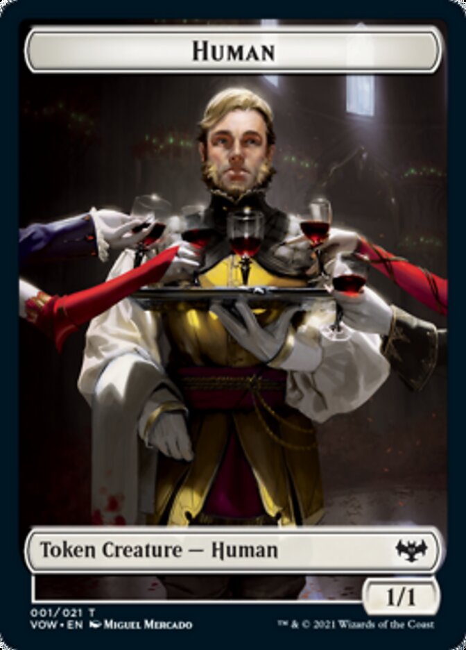 Human Token (001) [Innistrad: Crimson Vow Tokens] | Gamer Loot