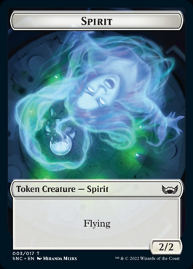 Fish // Spirit Double-sided Token [Streets of New Capenna Tokens] | Gamer Loot