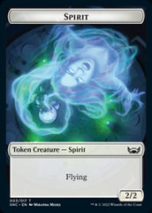 Devil // Spirit Double-sided Token [Streets of New Capenna Tokens] | Gamer Loot