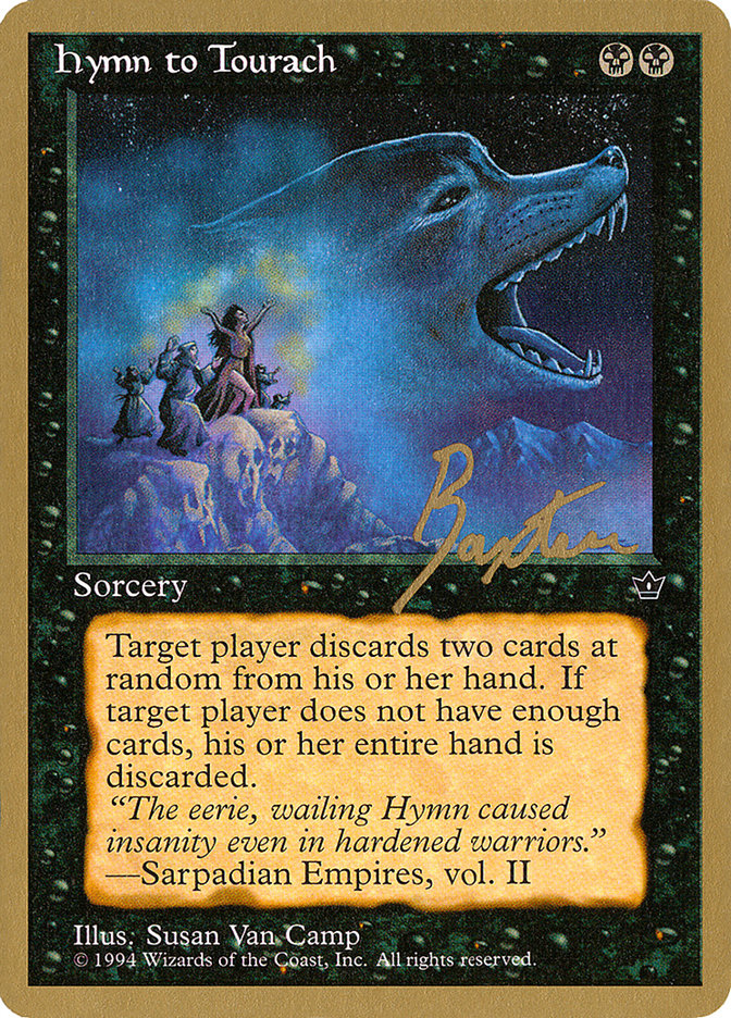 Hymn to Tourach (Wolf) (George Baxter) [Pro Tour Collector Set] | Gamer Loot