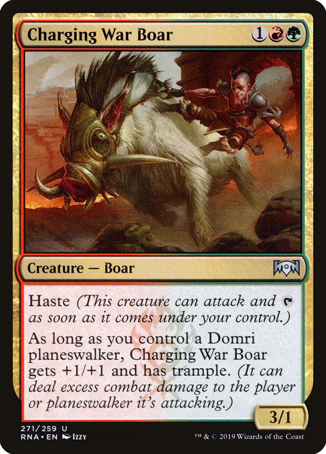 Charging War Boar [Ravnica Allegiance] | Gamer Loot