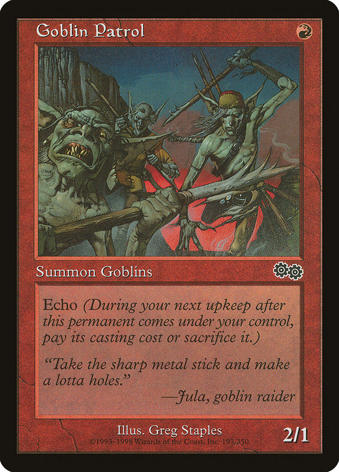 Goblin Patrol [Urza's Saga] | Gamer Loot