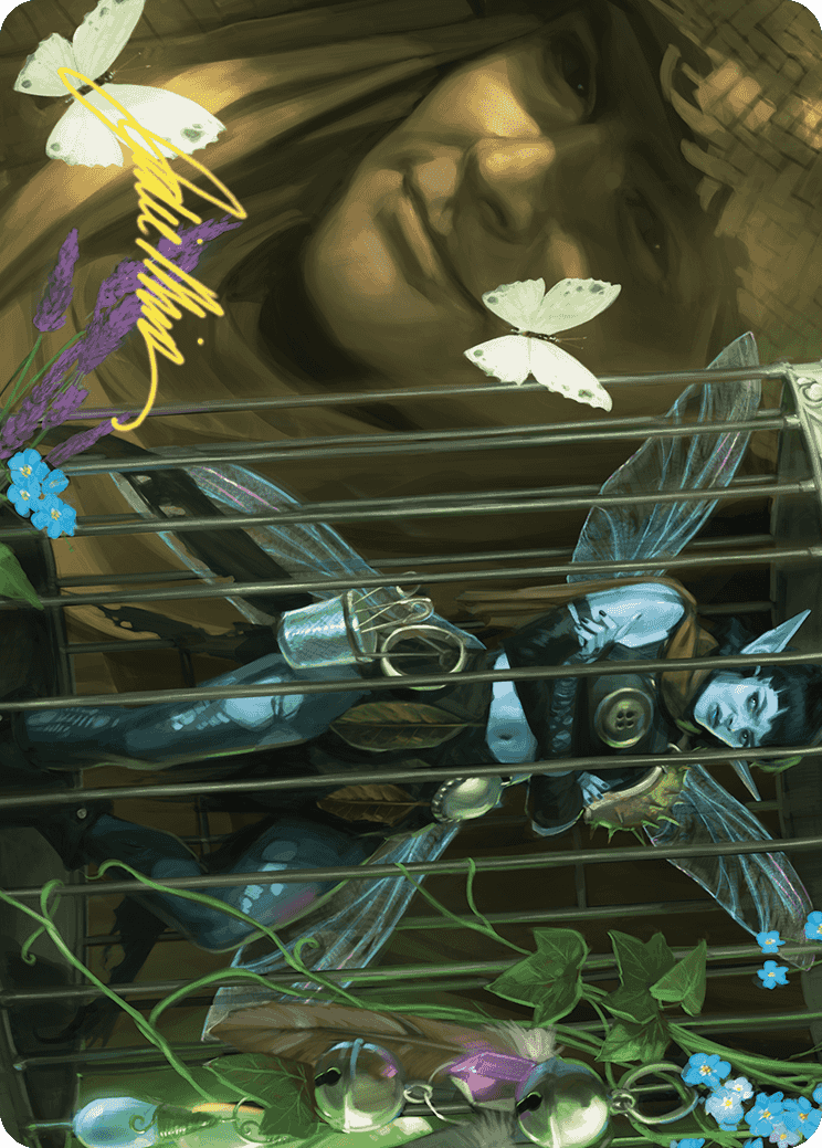 Cooped Up Art Card (Gold-Stamped Signature) [Wilds of Eldraine Art Series] | Gamer Loot