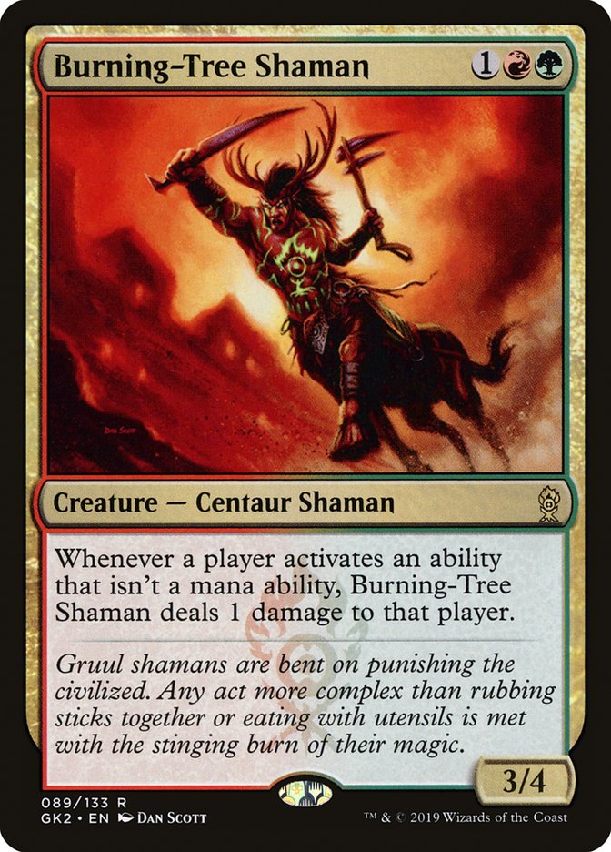 Burning-Tree Shaman [Ravnica Allegiance Guild Kit] | Gamer Loot