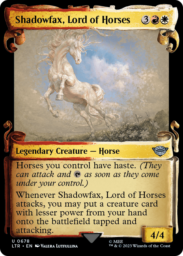 Shadowfax, Lord of Horses [The Lord of the Rings: Tales of Middle-Earth Showcase Scrolls] | Gamer Loot