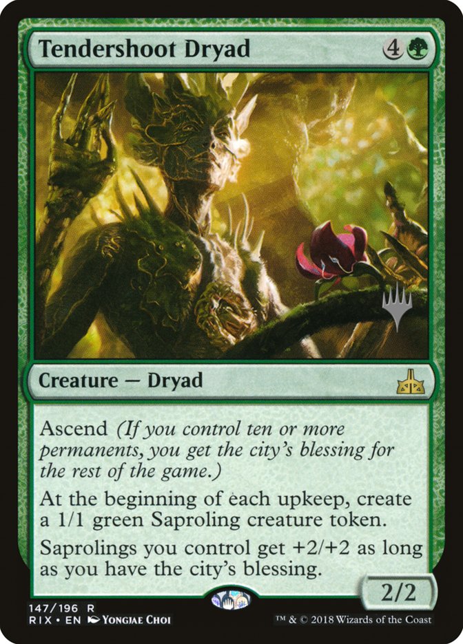 Tendershoot Dryad (Promo Pack) [Rivals of Ixalan Promos] | Gamer Loot