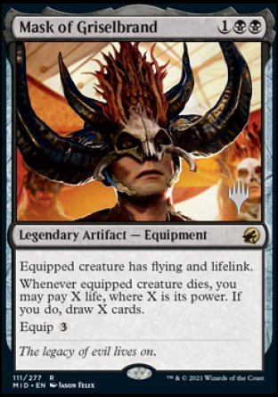 Mask of Griselbrand (Promo Pack) [Innistrad: Midnight Hunt Promos] | Gamer Loot