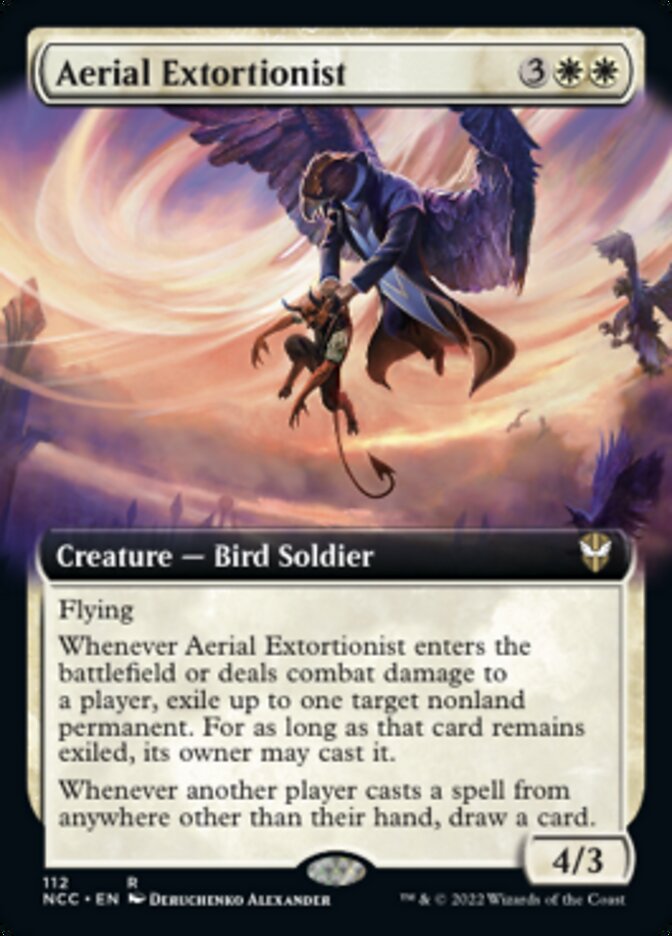 Aerial Extortionist (Extended Art) [Streets of New Capenna Commander] | Gamer Loot