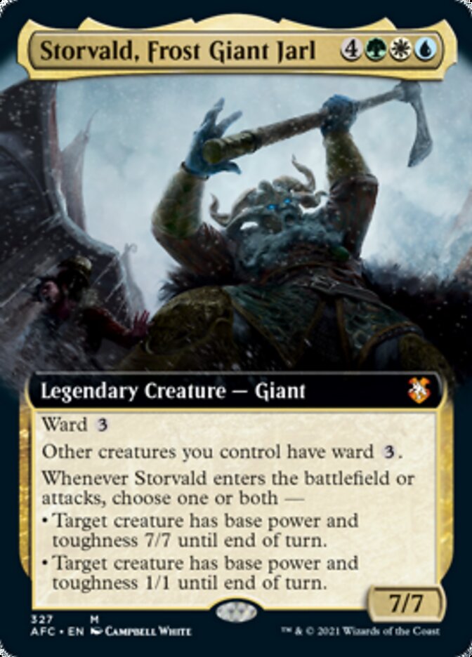 Storvald, Frost Giant Jarl (Extended) [Dungeons & Dragons: Adventures in the Forgotten Realms Commander] | Gamer Loot