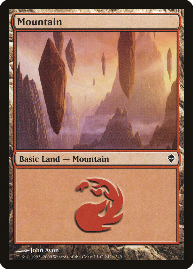 Mountain (242a) [Zendikar] | Gamer Loot