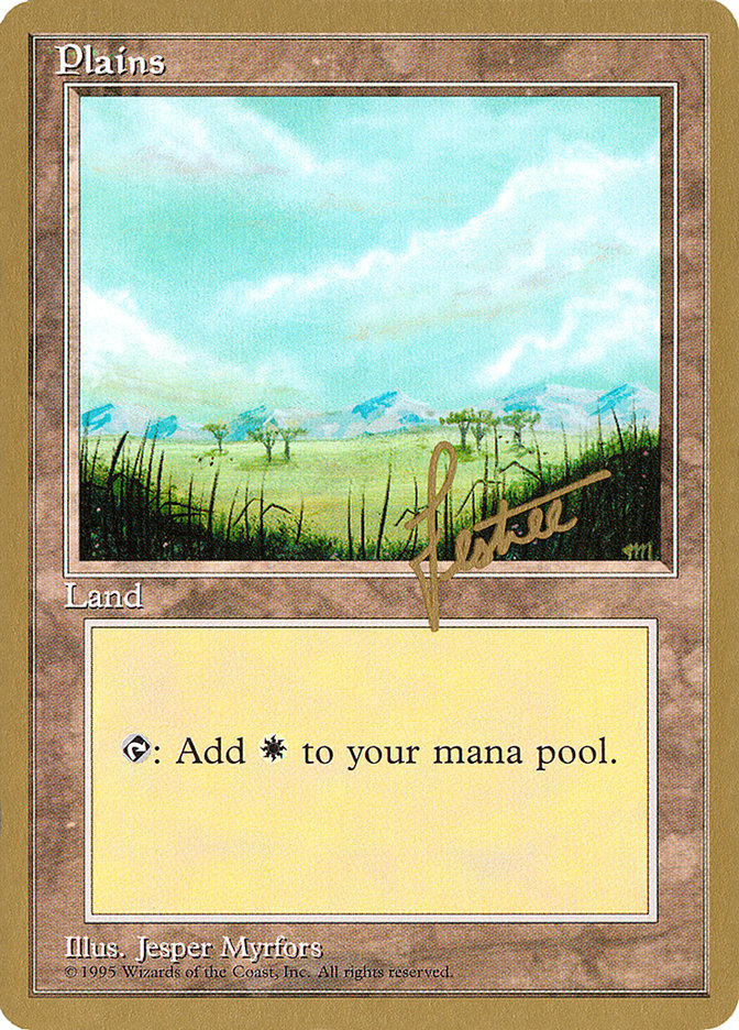Plains (bl365) (Bertrand Lestree) [Pro Tour Collector Set] | Gamer Loot