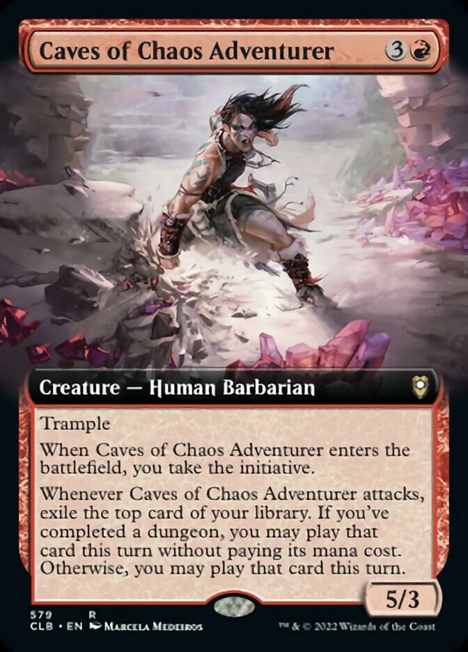 Caves of Chaos Adventurer (Extended Art) [Commander Legends: Battle for Baldur's Gate] | Gamer Loot