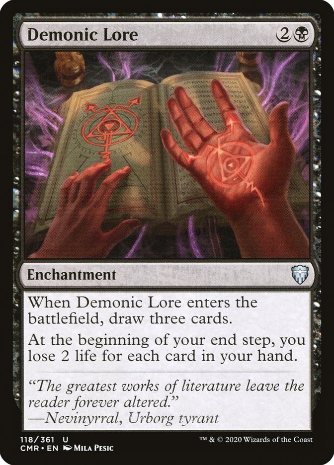 Demonic Lore [Commander Legends] | Gamer Loot