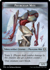 Phyrexian Mite // Phyrexian Insect Double-Sided Token [Phyrexia: All Will Be One Commander Tokens] | Gamer Loot