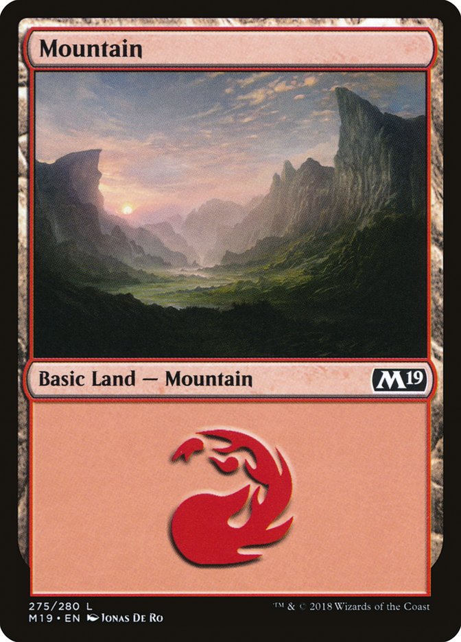 Mountain (275) [Core Set 2019] | Gamer Loot