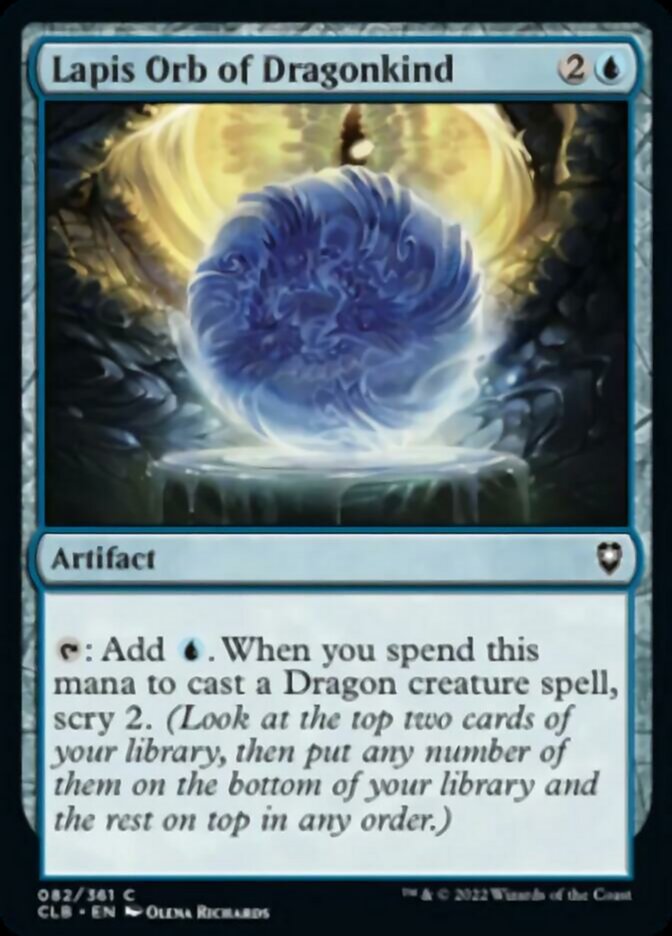 Lapis Orb of Dragonkind [Commander Legends: Battle for Baldur's Gate] | Gamer Loot