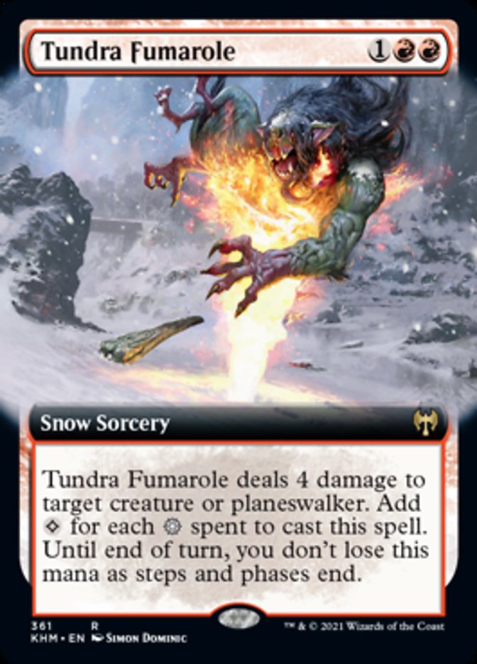 Tundra Fumarole (Extended Art) [Kaldheim] | Gamer Loot