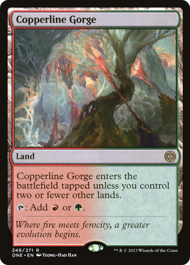 Copperline Gorge [Phyrexia: All Will Be One] | Gamer Loot